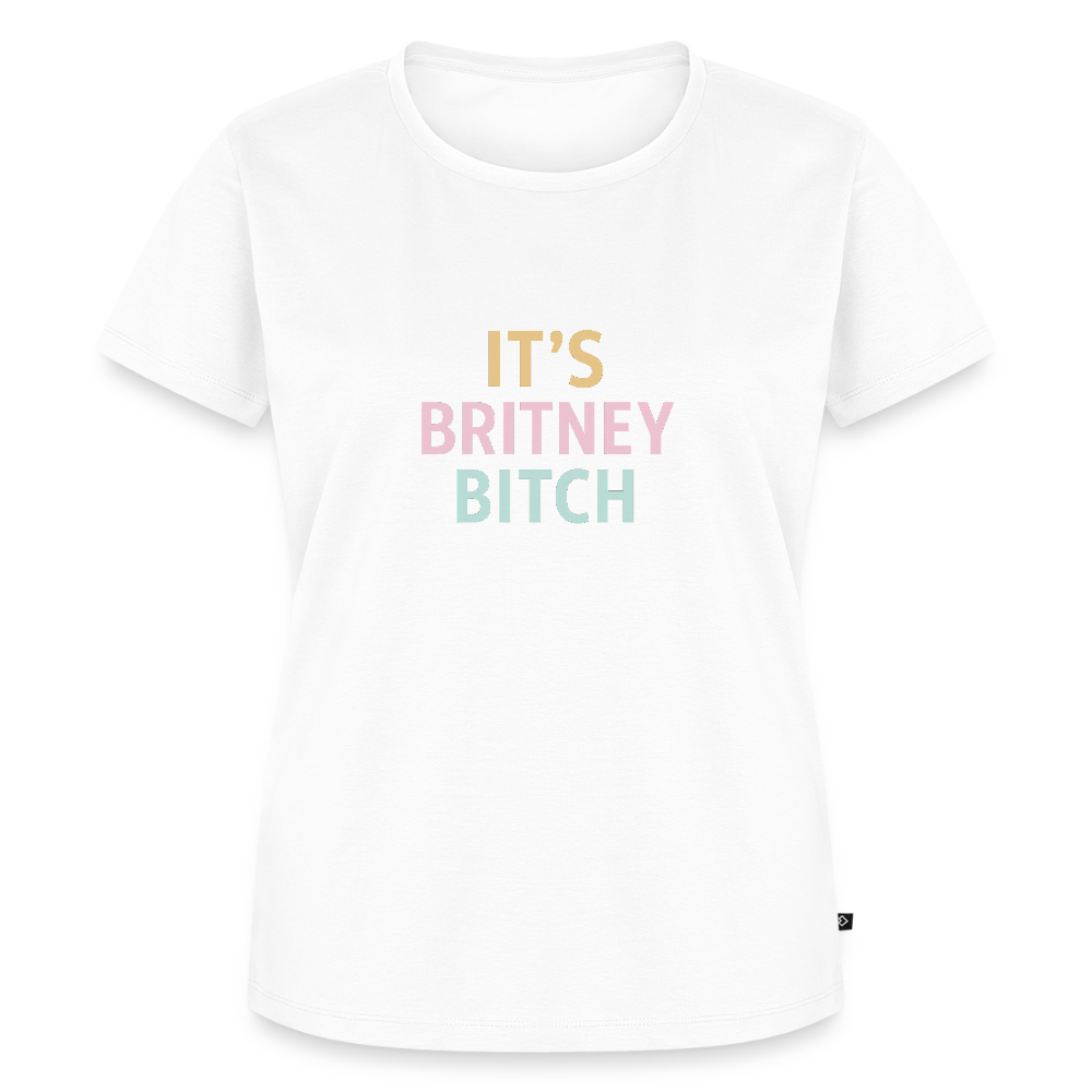 Frauen Premium T-Shirt "britney bitch" - Weiß
