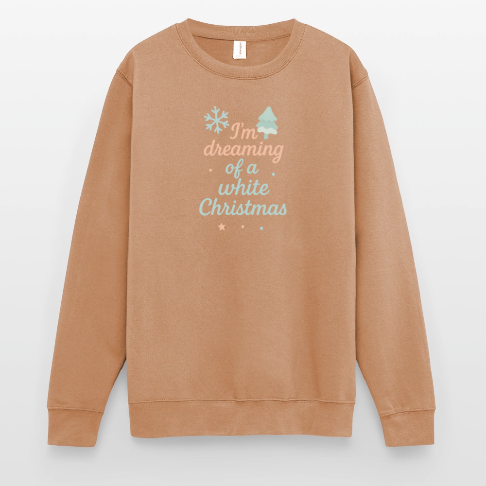 Unisex Pullover "White Christmas" - Mocca