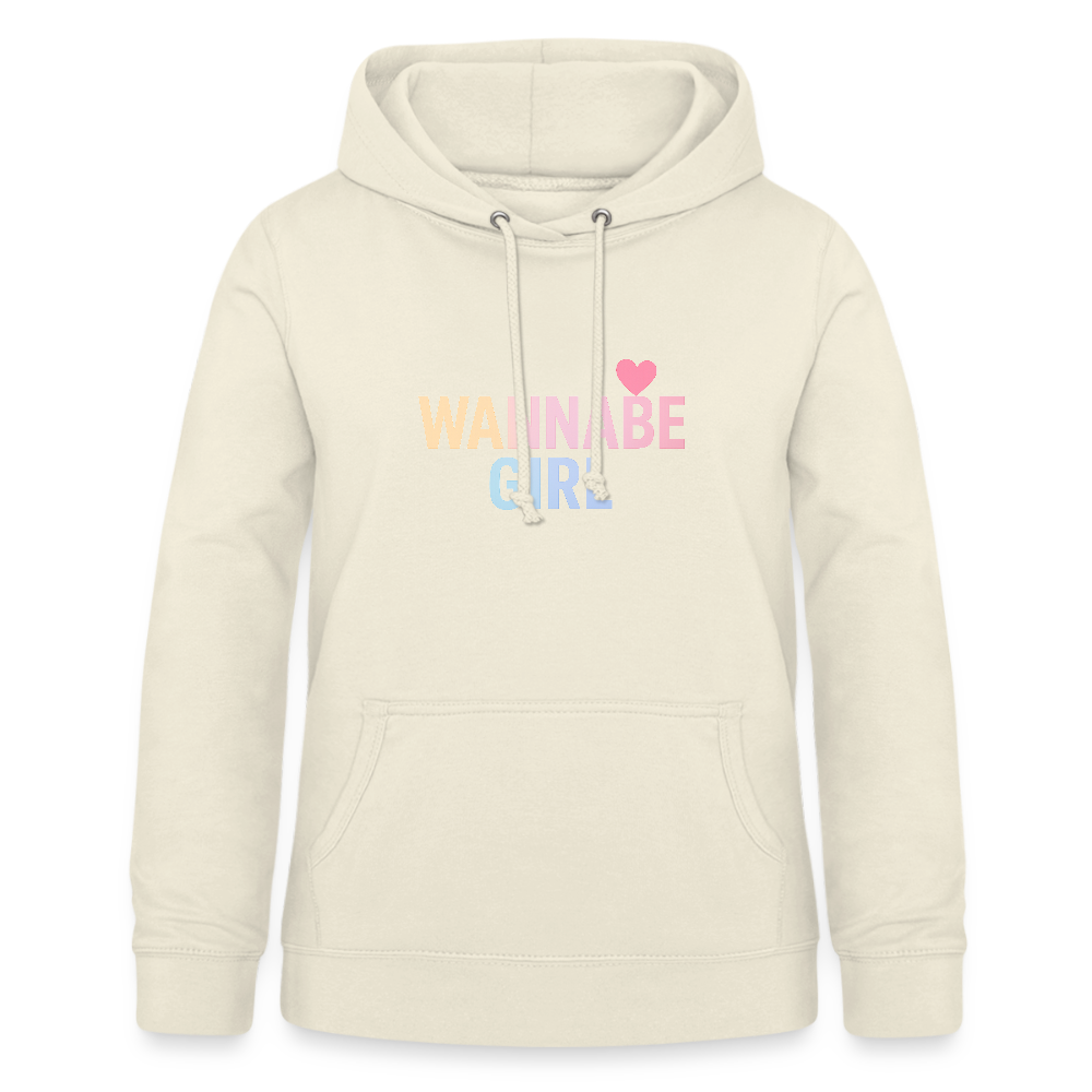 Frauen Hoodie "Wannabe Girl" - Vanille-Milchshake