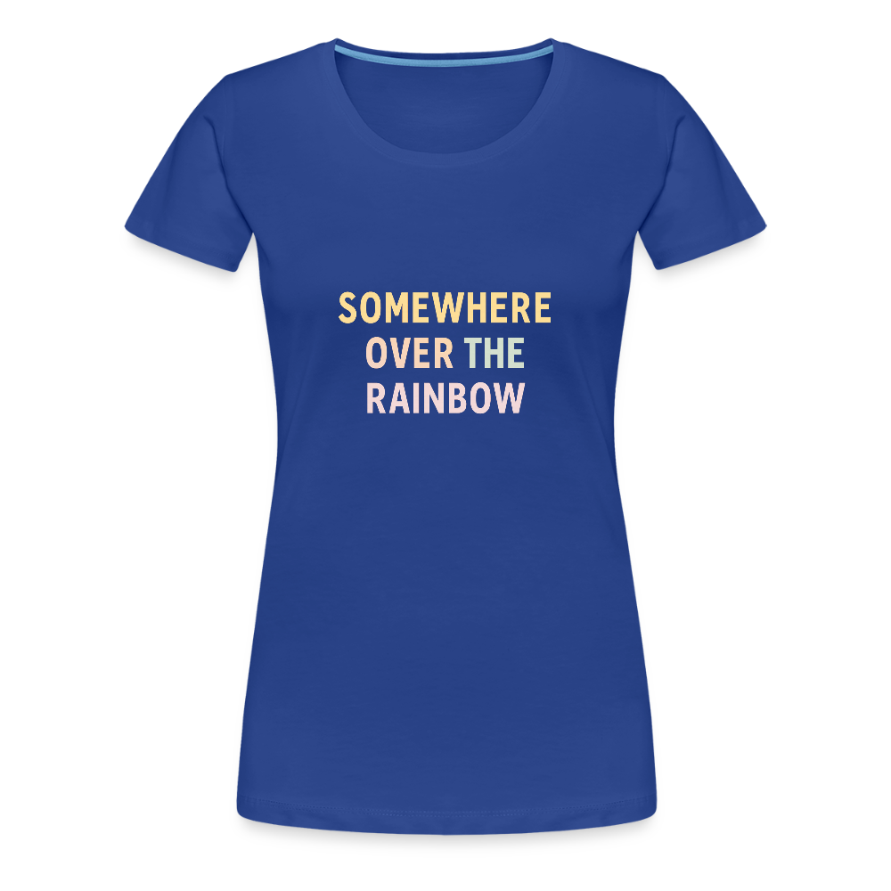 Frauen Premium T-Shirt "over the rainbow" - Königsblau