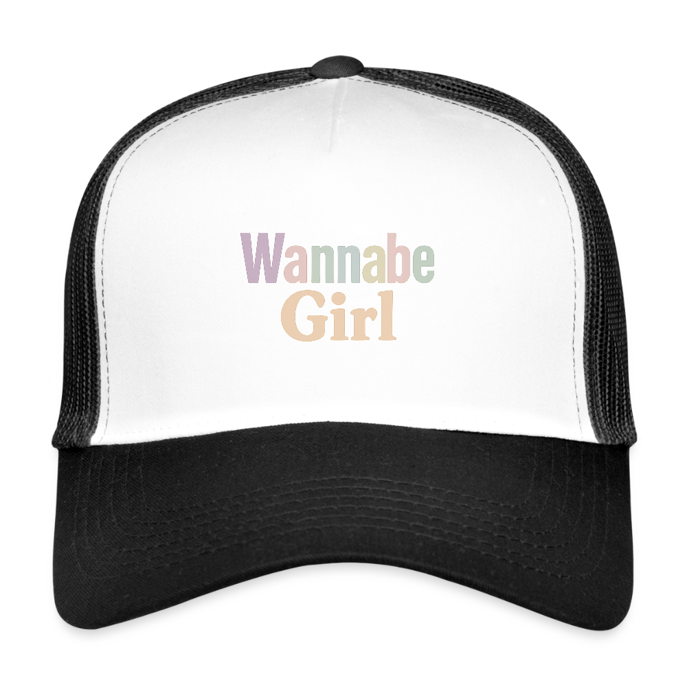 Cap "Wannabe Girl" - Weiß/Schwarz