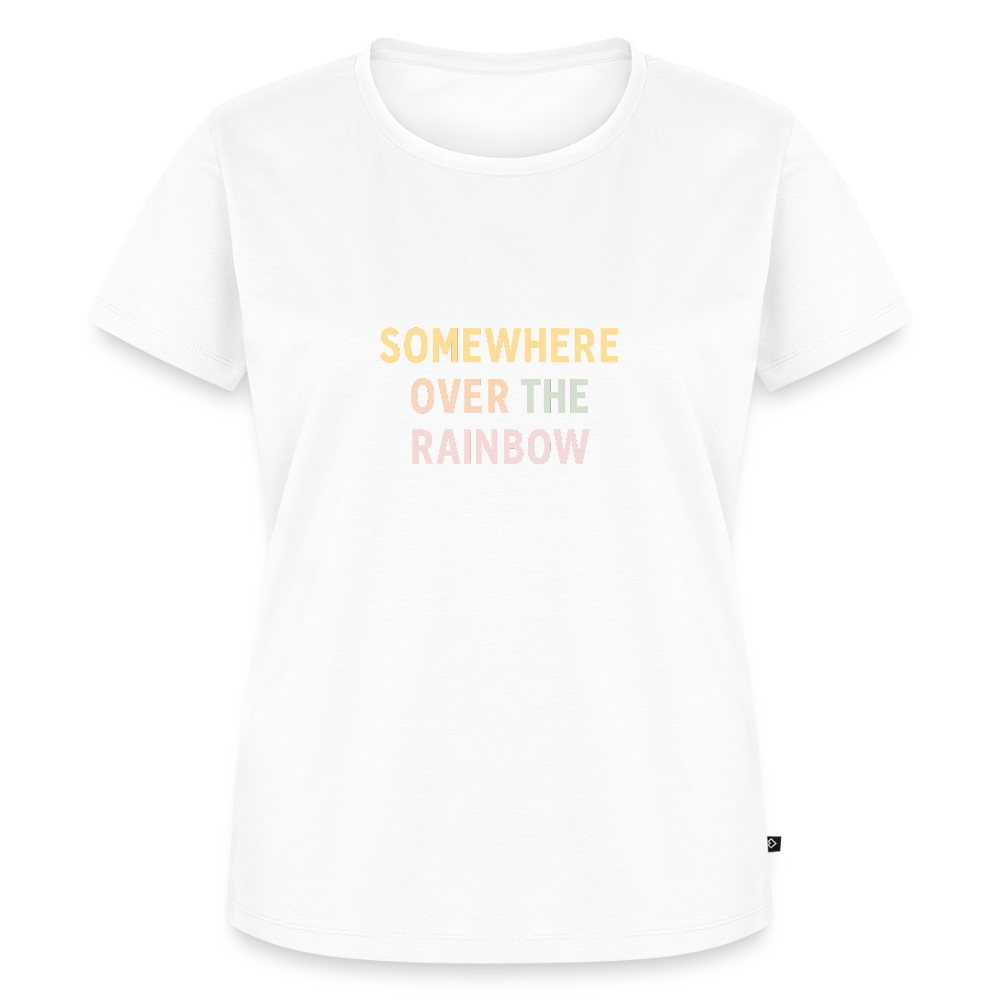 Frauen Premium T-Shirt "over the rainbow" - Weiß