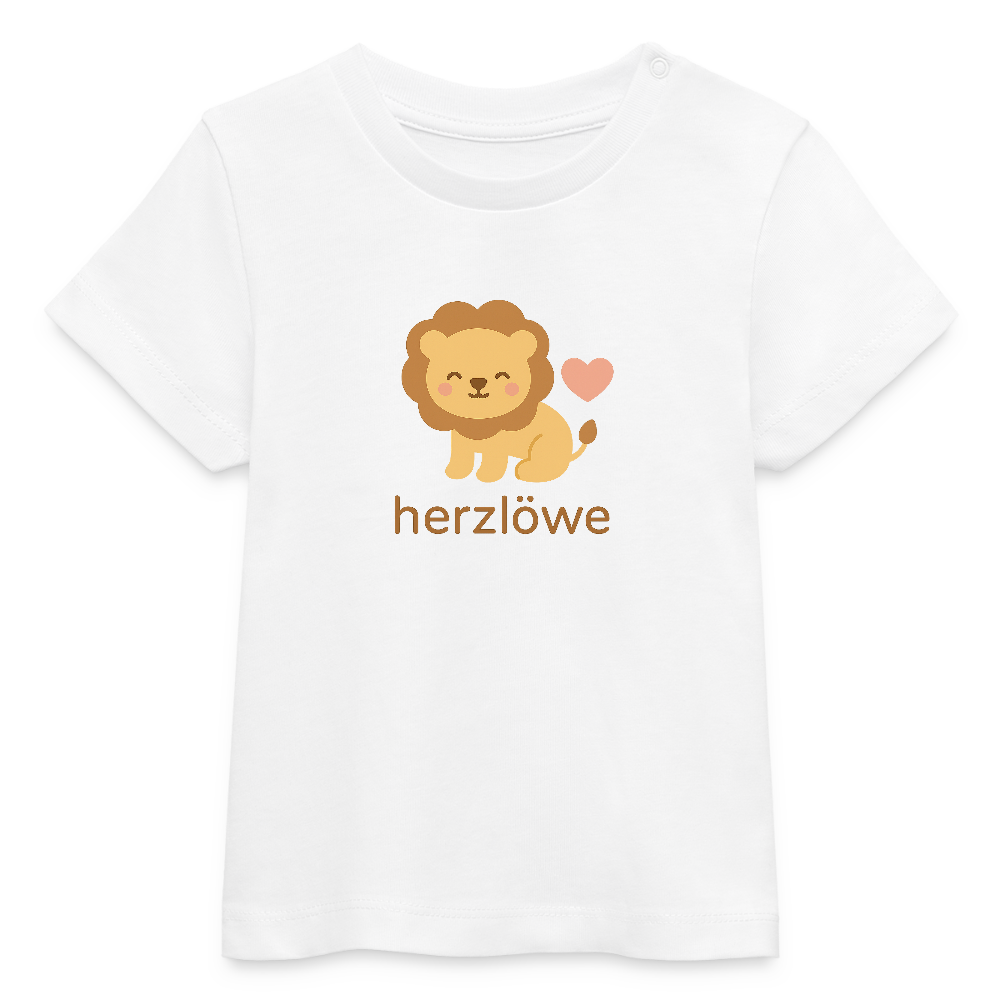 Baby Bio-T-Shirt "Löwe" - Weiß