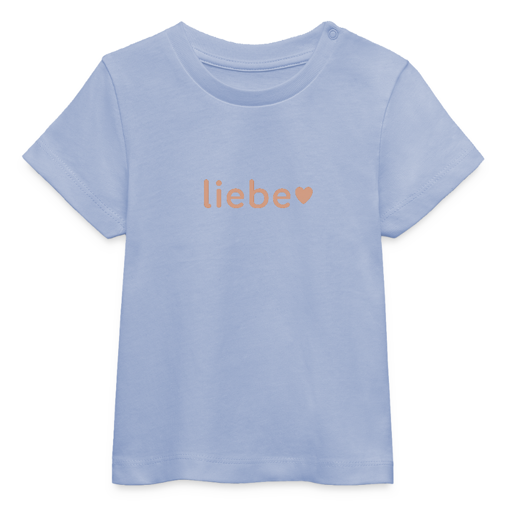 Baby Bio-T-Shirt "liebe" - Sky