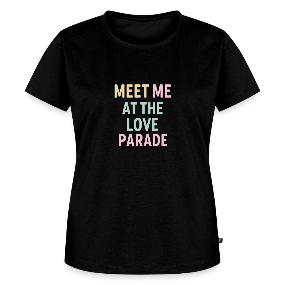 Frauen Premium T-Shirt "loveparade" - Schwarz