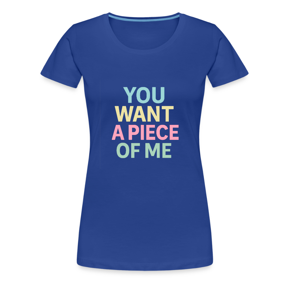 Frauen Premium T-Shirt "piece of me" - Königsblau
