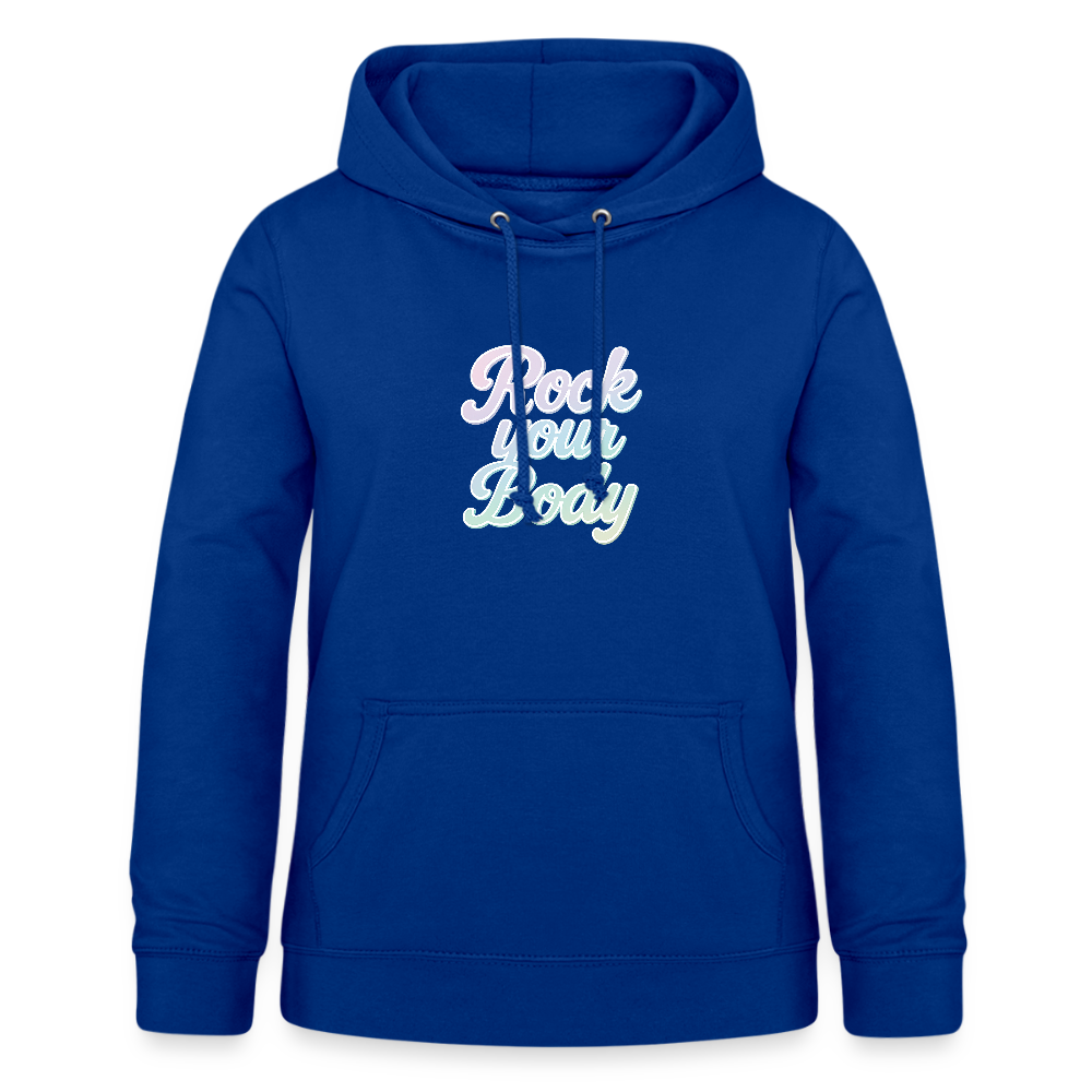Frauen Hoodie "Rock your Body" - Royalblau