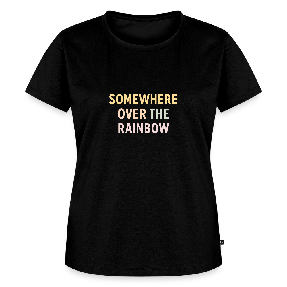 Frauen Premium T-Shirt "over the rainbow" - Schwarz
