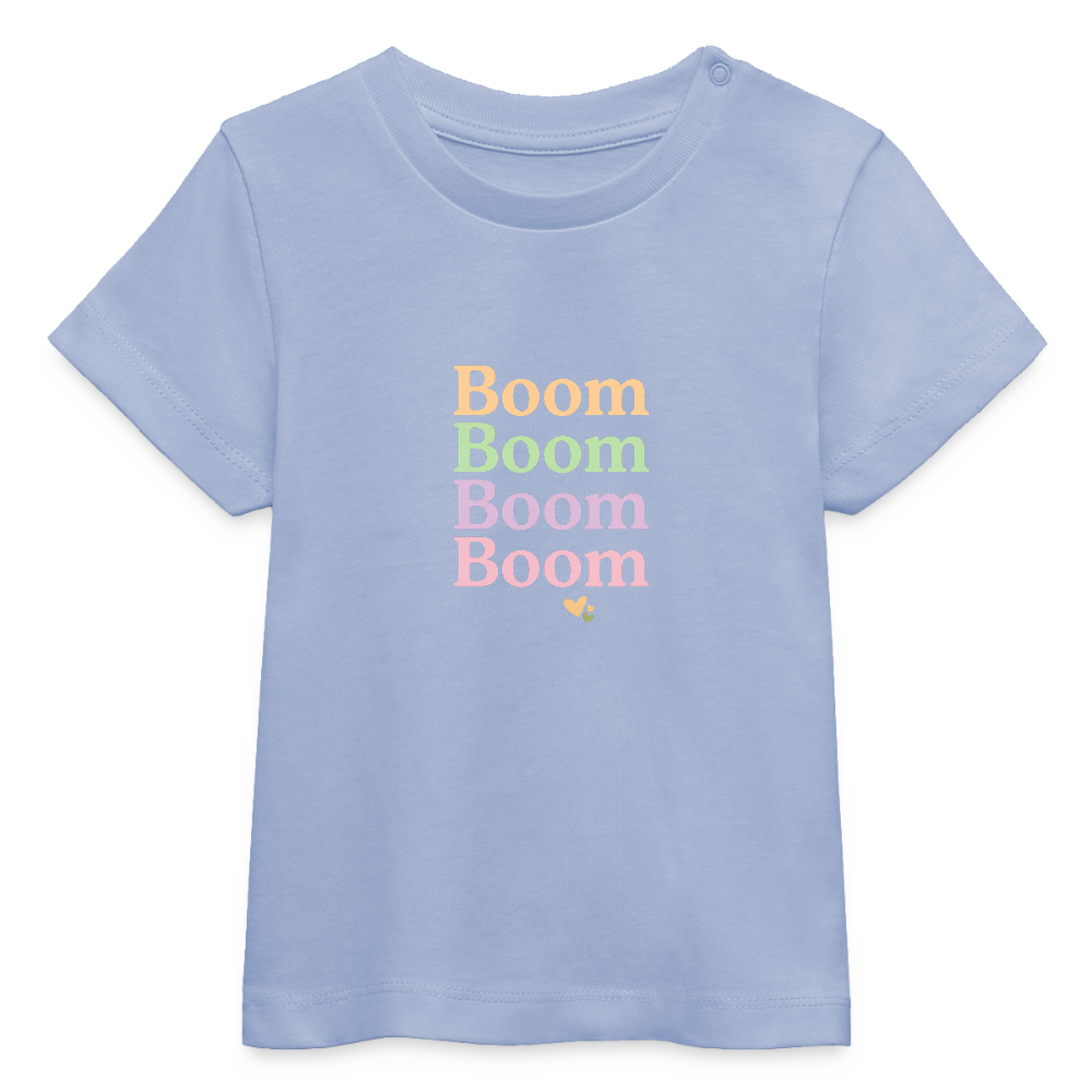 Baby Bio-T-Shirt "Boom Boom Boom Boom" - Sky