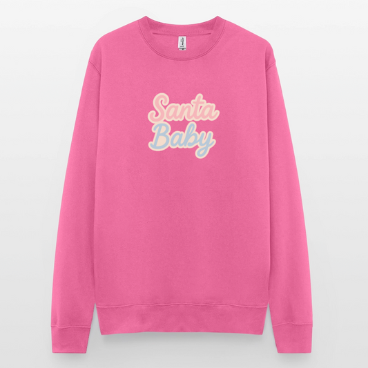 Unisex Pullover "Santa Baby" - Pink