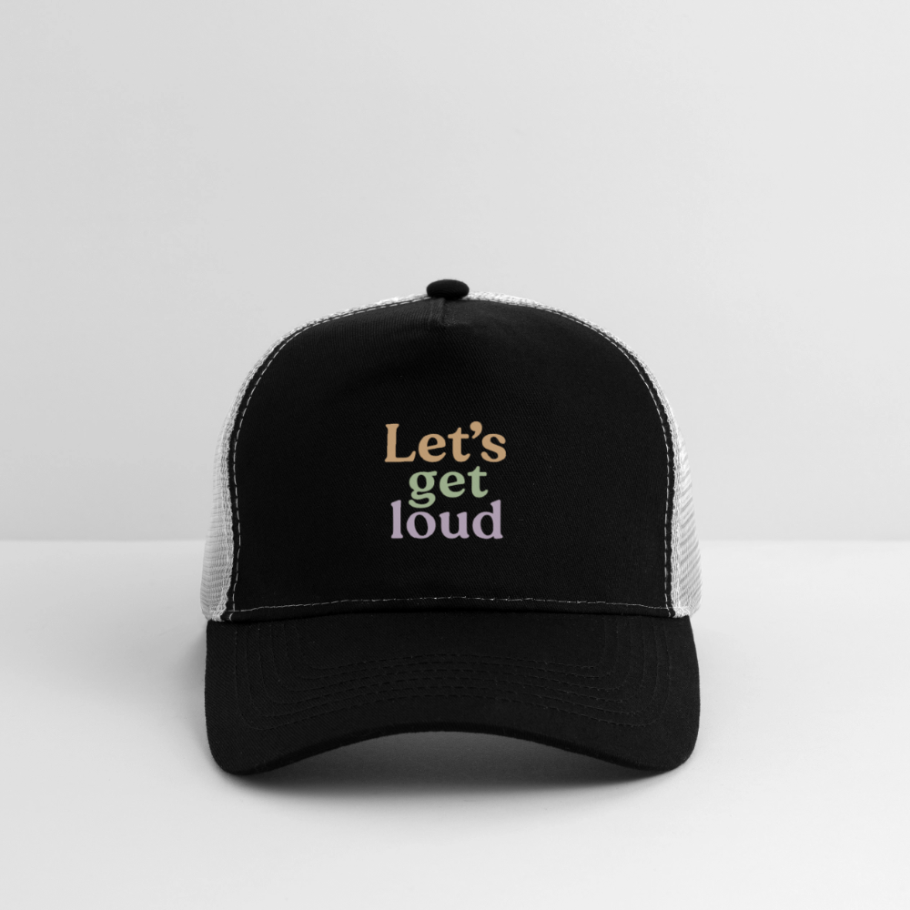 Cap "Let's get loud" - Schwarz/Steingrau