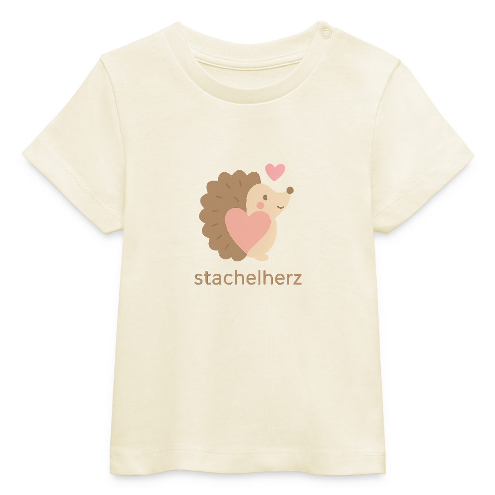 Baby Bio-T-Shirt "Igel" - Weißgrau