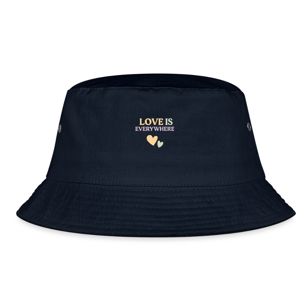 Fischerhut "love is everywhere! - Navy
