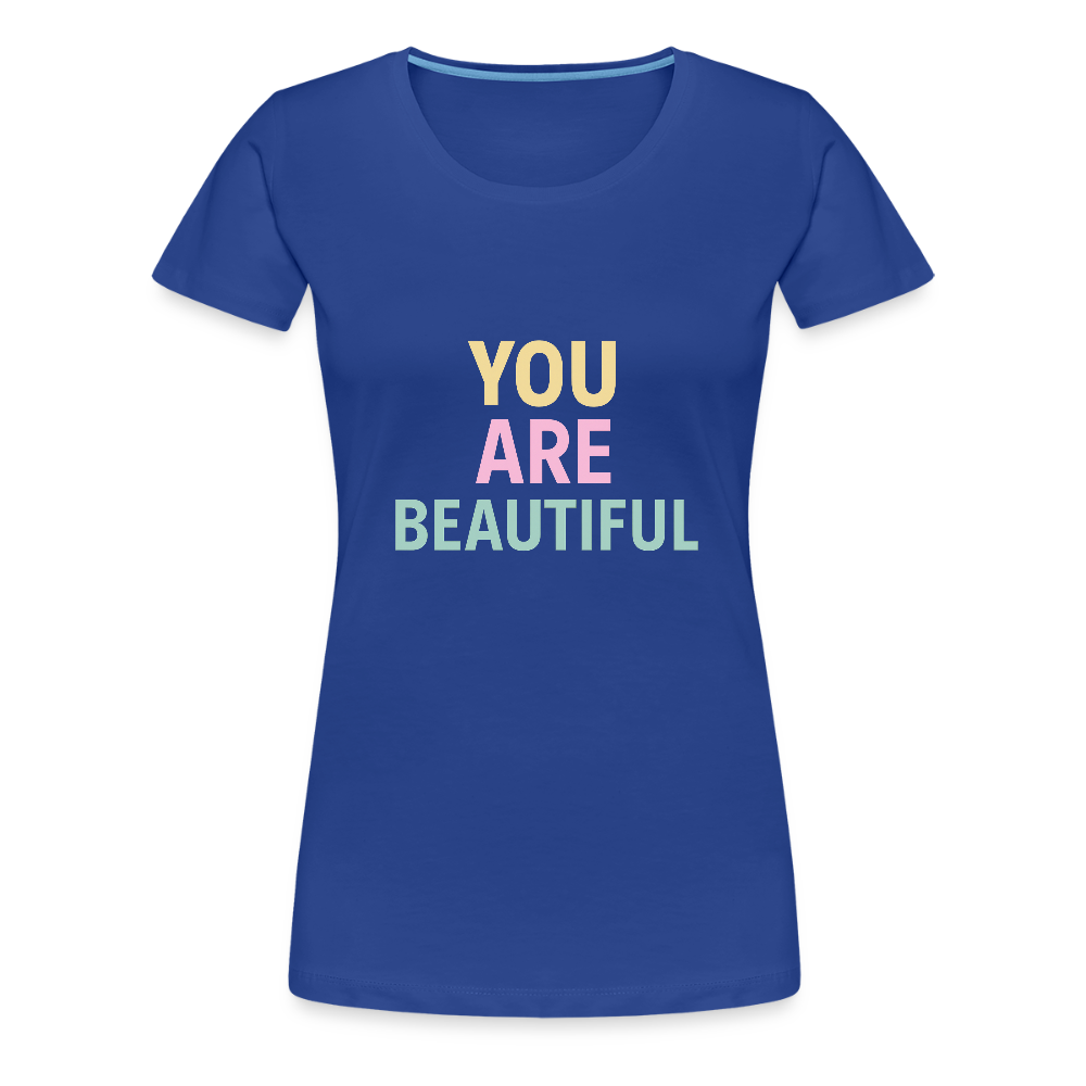 Frauen Premium T-Shirt "beautiful" - Königsblau