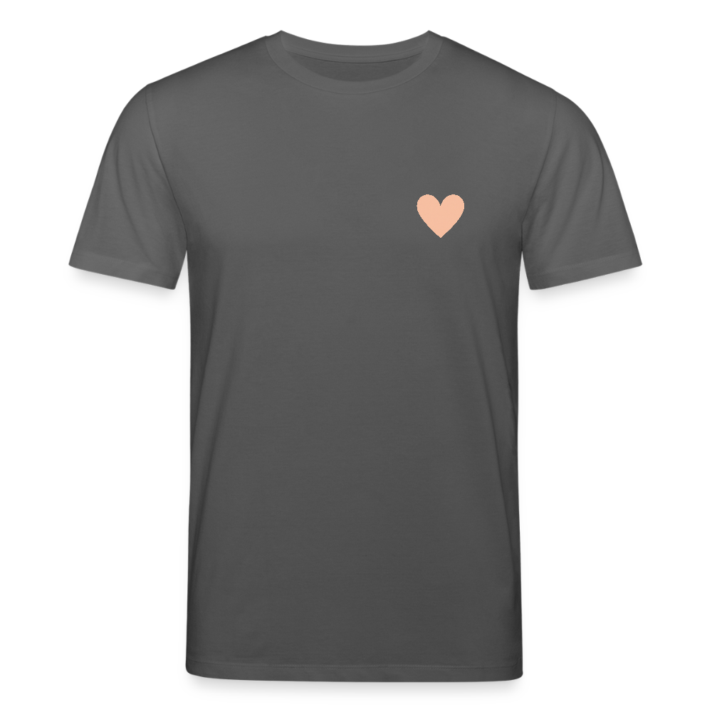 Unisex Bio-T-Shirt "Love is everywhere" - Anthrazit