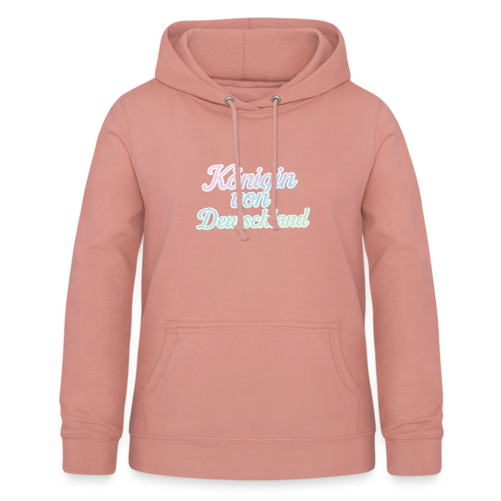 Frauen Hoodie "Königin von Deutschland" - Altrosa