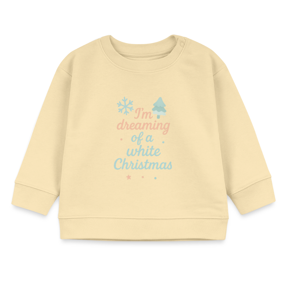 Kids Bio-Sweatshirt "White Christmas" - Creme