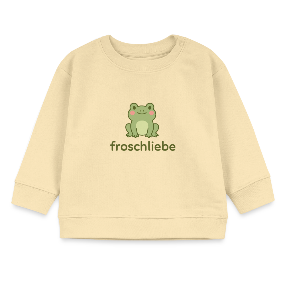 Bio-Sweatshirt "Frosch" - Creme