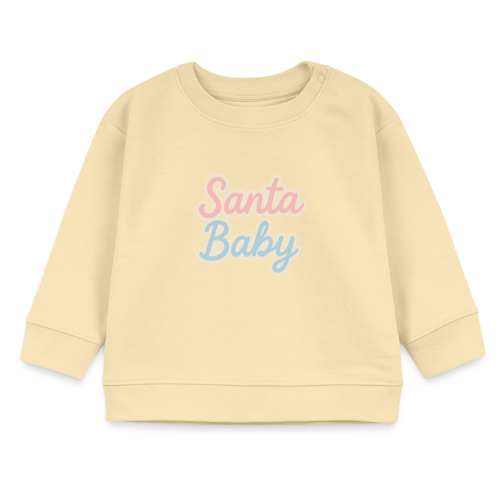 Kids Bio-Sweatshirt "Santa Baby" - Creme