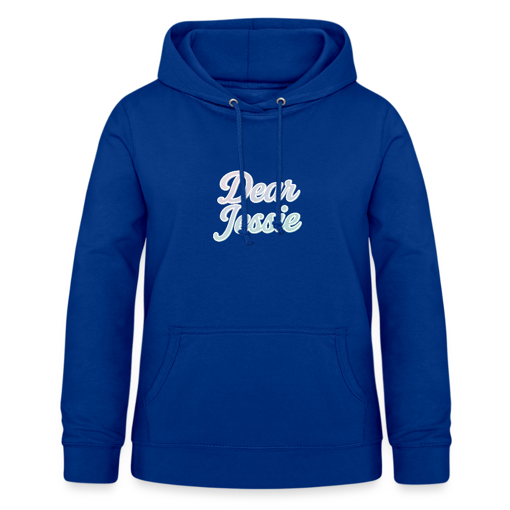 Frauen Hoodie "Dear Jessie" - Royalblau