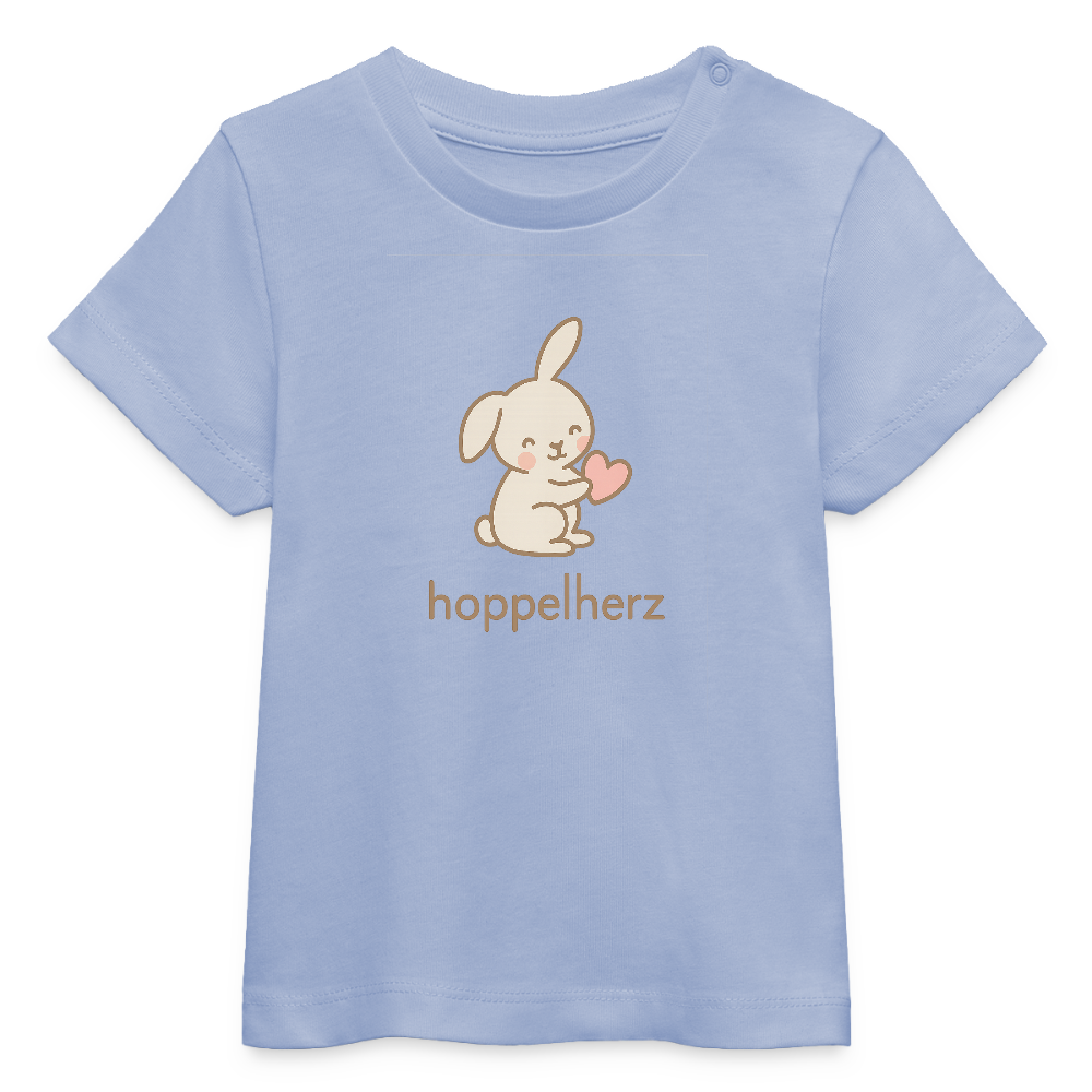 Baby Bio-T-Shirt "Hase" - Sky