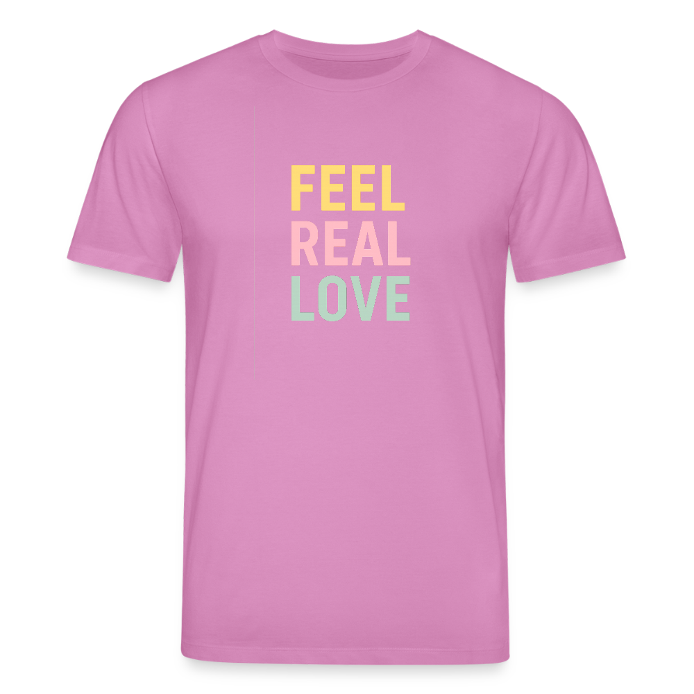 Unisex Bio-T-Shirt "feel real love" - Pink