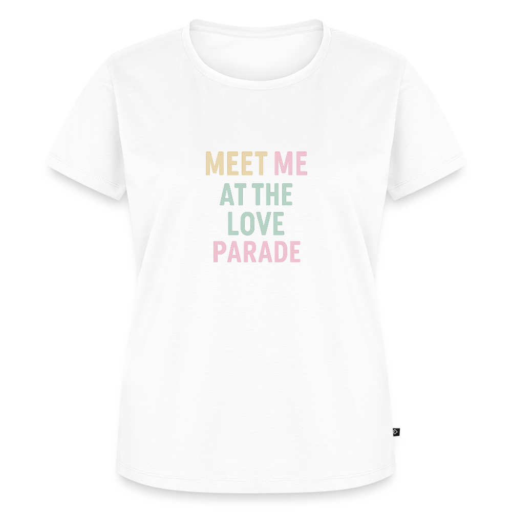 Frauen Premium T-Shirt "loveparade" - Weiß