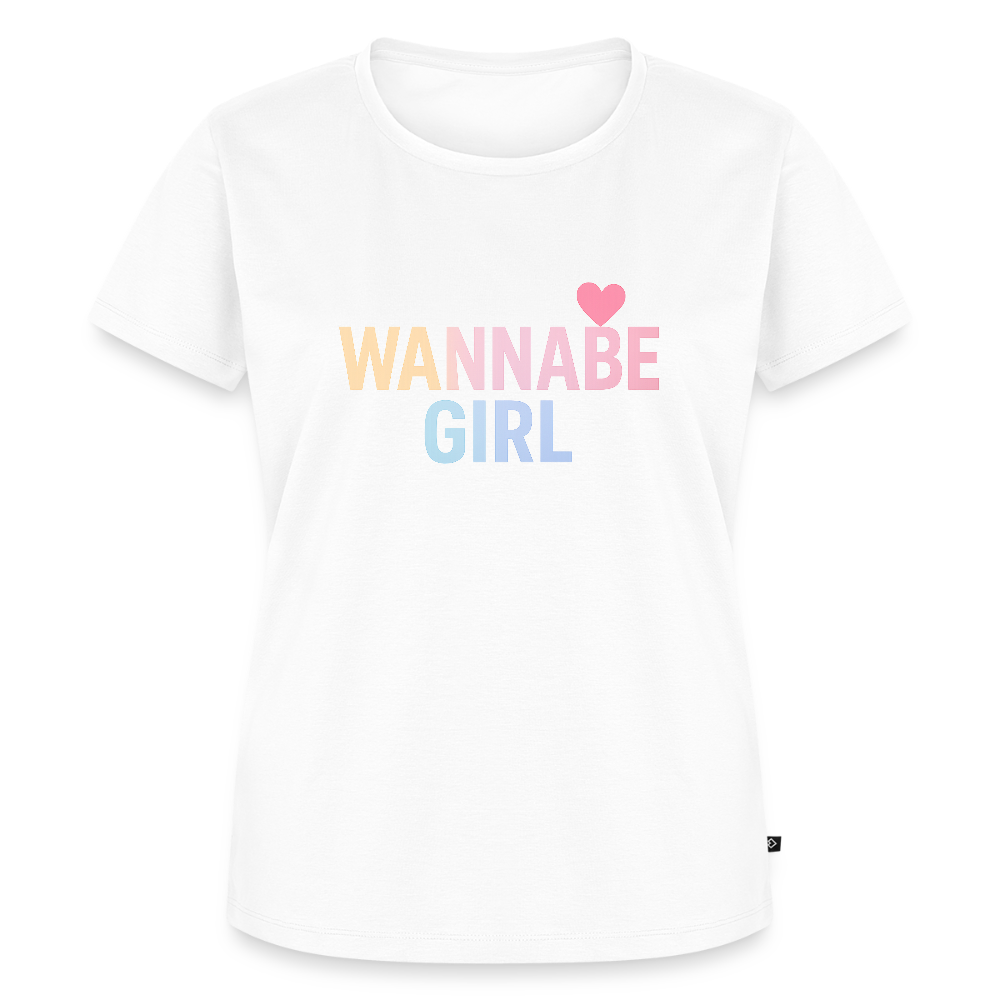 Frauen Premium T-Shirt "Wannabe Girl" - Weiß