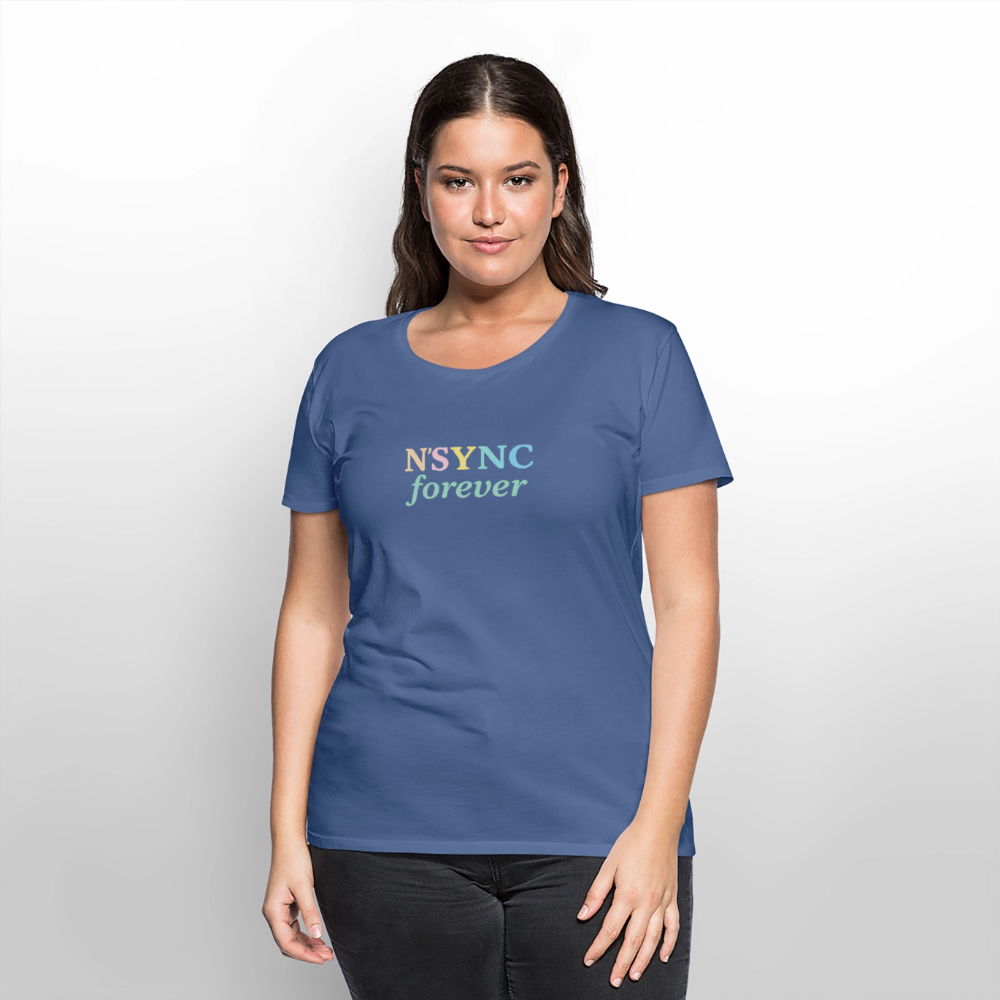 Frauen Premium T-Shirt "N'SYNC forever" - Taubenblau