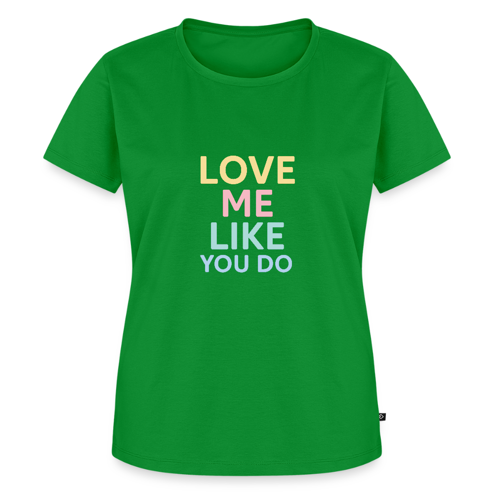 Frauen Premium T-Shirt "love me" - Grün
