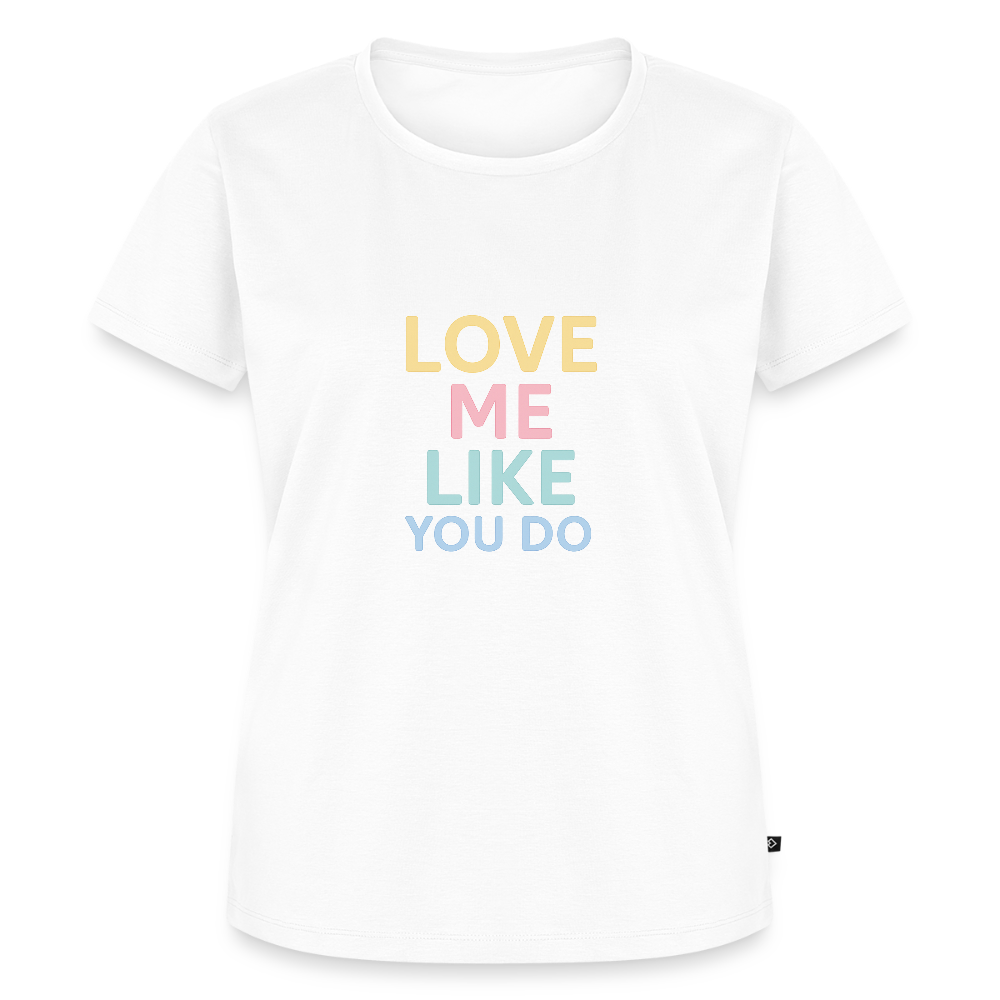 Frauen Premium T-Shirt "love me" - Weiß