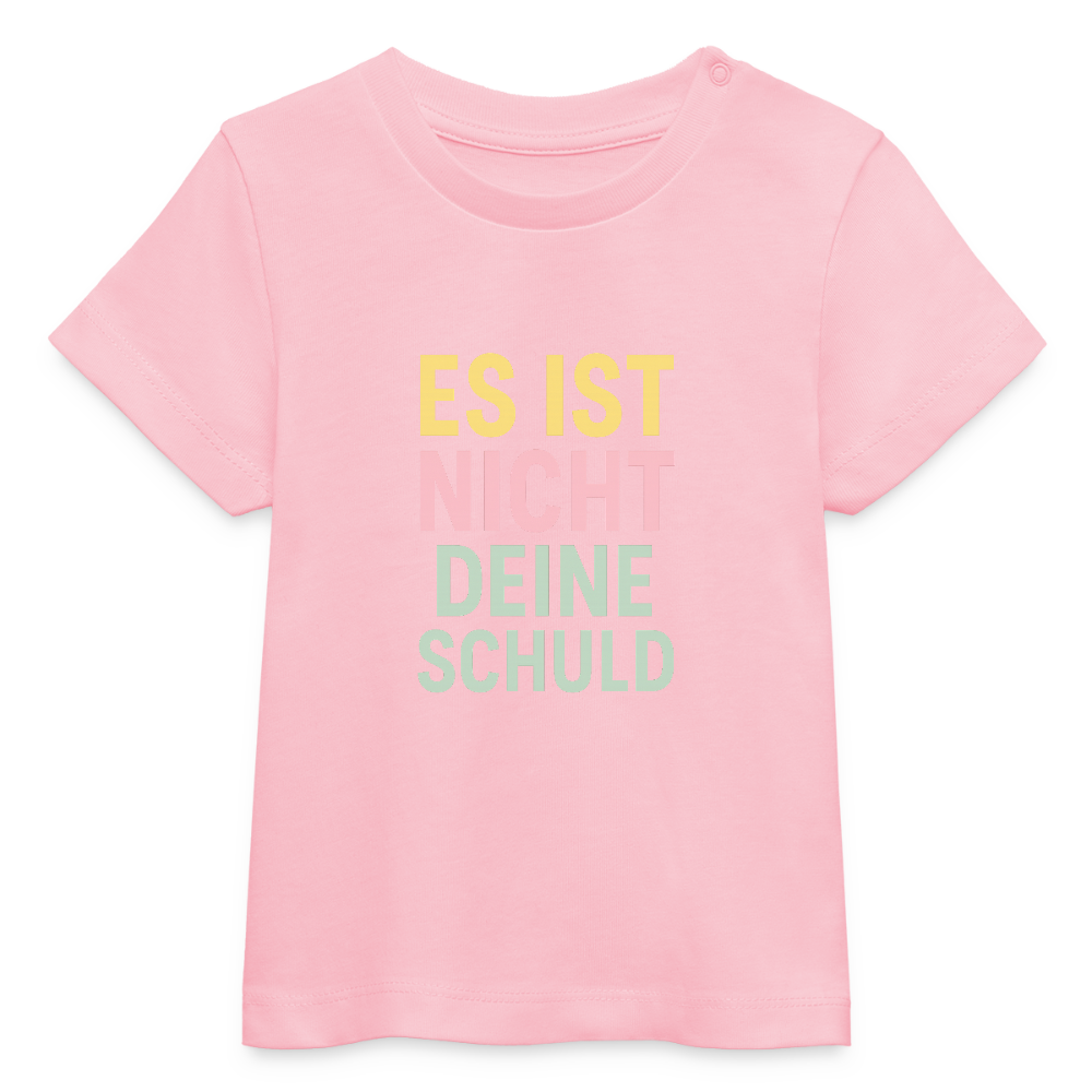 Baby Bio-T-Shirt "deine Schuld" - Hellrosa