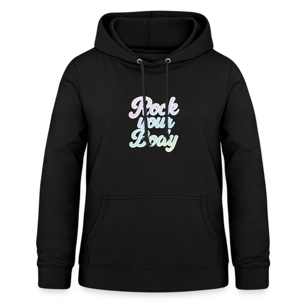 Frauen Hoodie "Rock your Body" - Schwarz