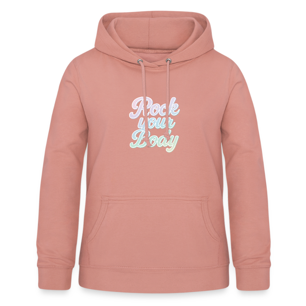 Frauen Hoodie "Rock your Body" - Altrosa