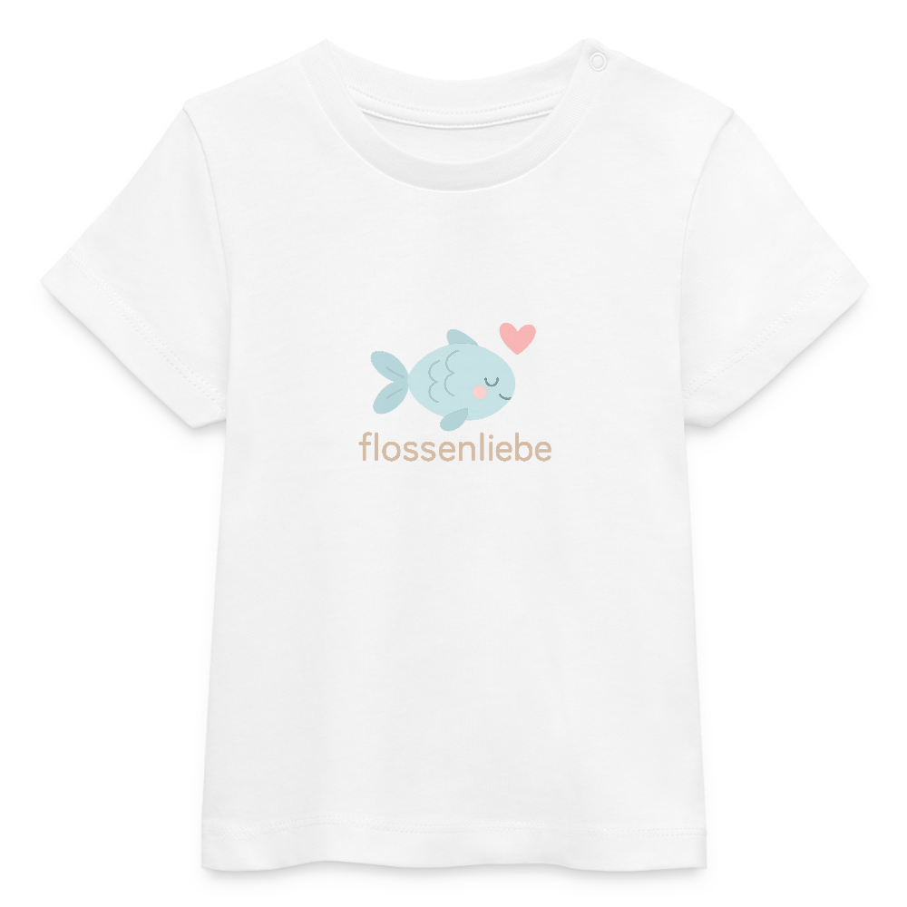Baby Bio-T-Shirt "Fisch" - Weiß