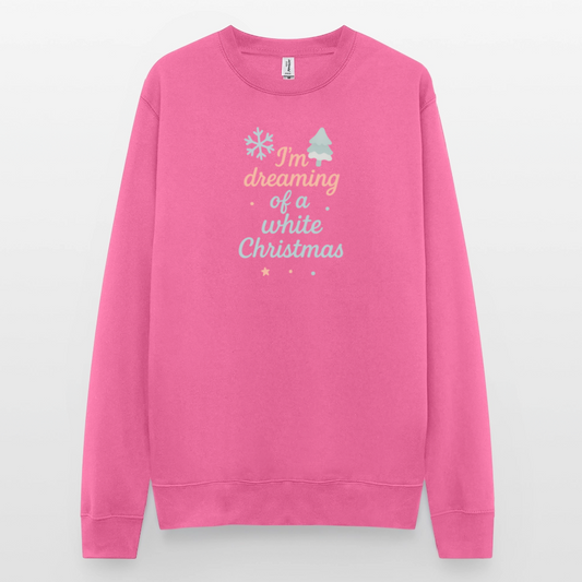 Unisex Pullover "White Christmas" - Pink
