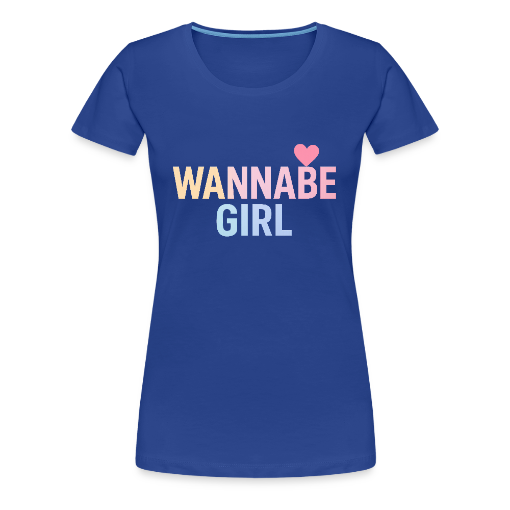 Frauen Premium T-Shirt "Wannabe Girl" - Königsblau