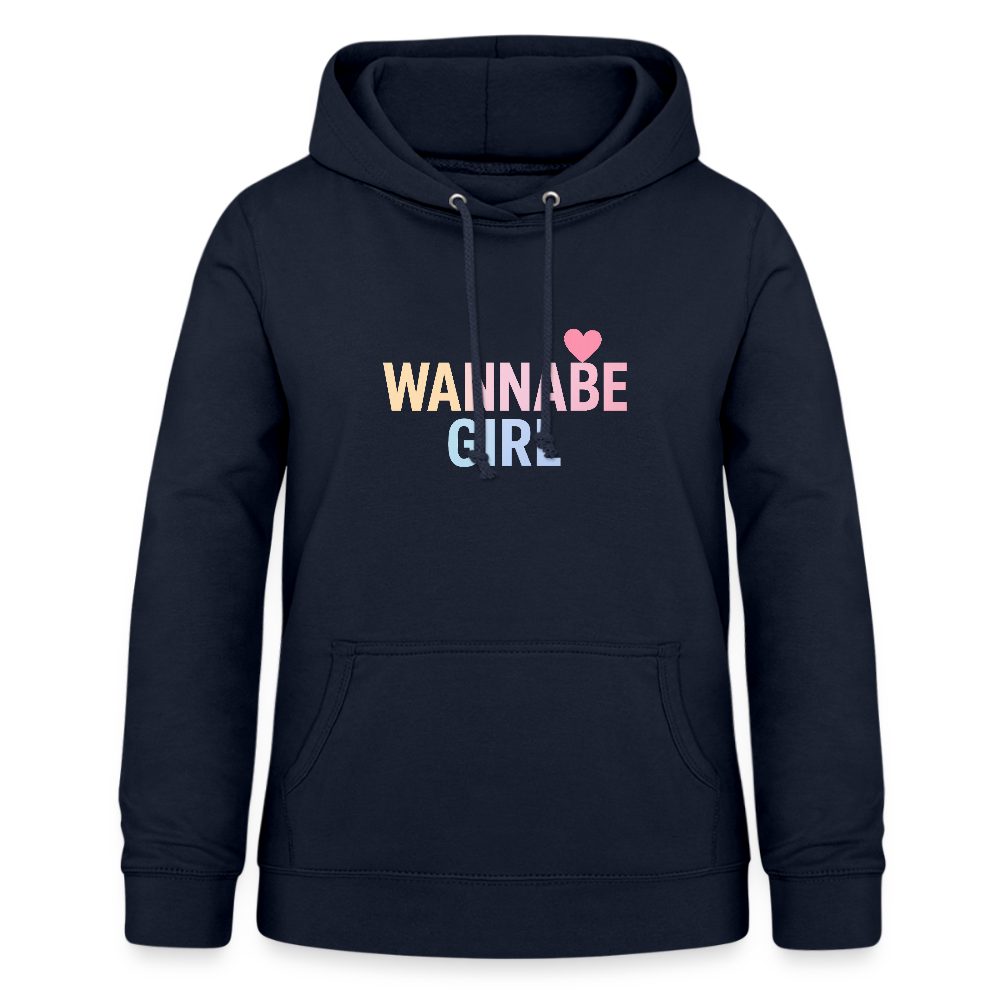 Frauen Hoodie "Wannabe Girl" - Navy