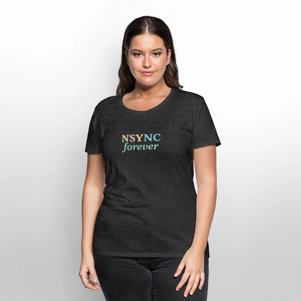 Frauen Premium T-Shirt "N'SYNC forever" - Anthrazit meliert