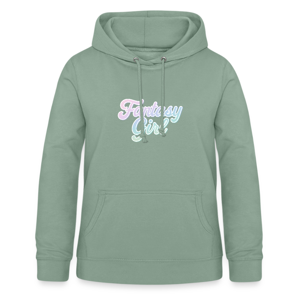 Frauen Hoodie "Fantasy Girl" - Graugrün