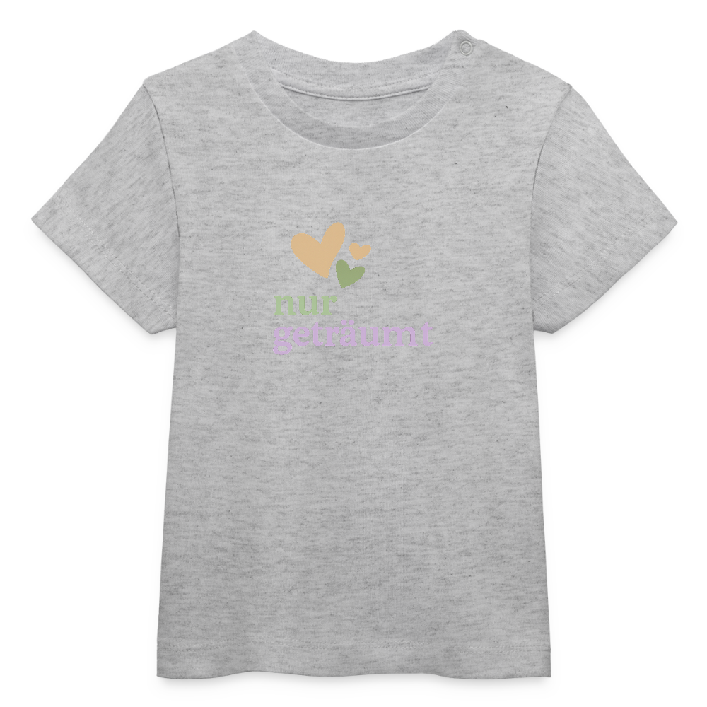 Baby Bio T-Shirt "nur geträumt" - Grau meliert