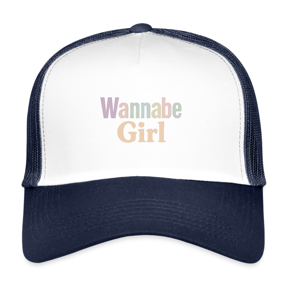 Cap "Wannabe Girl" - Weiß/Navy