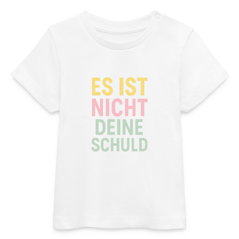 Baby Bio-T-Shirt "deine Schuld" - Weiß