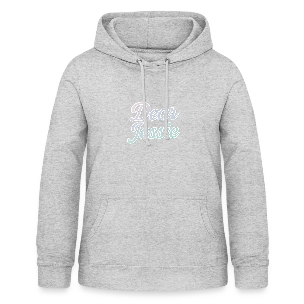 Frauen Hoodie "Dear Jessie" - Hellgrau meliert