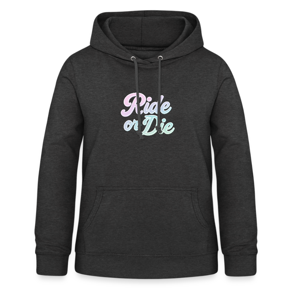 Frauen Hoodie "Ride or Die" - Anthrazit