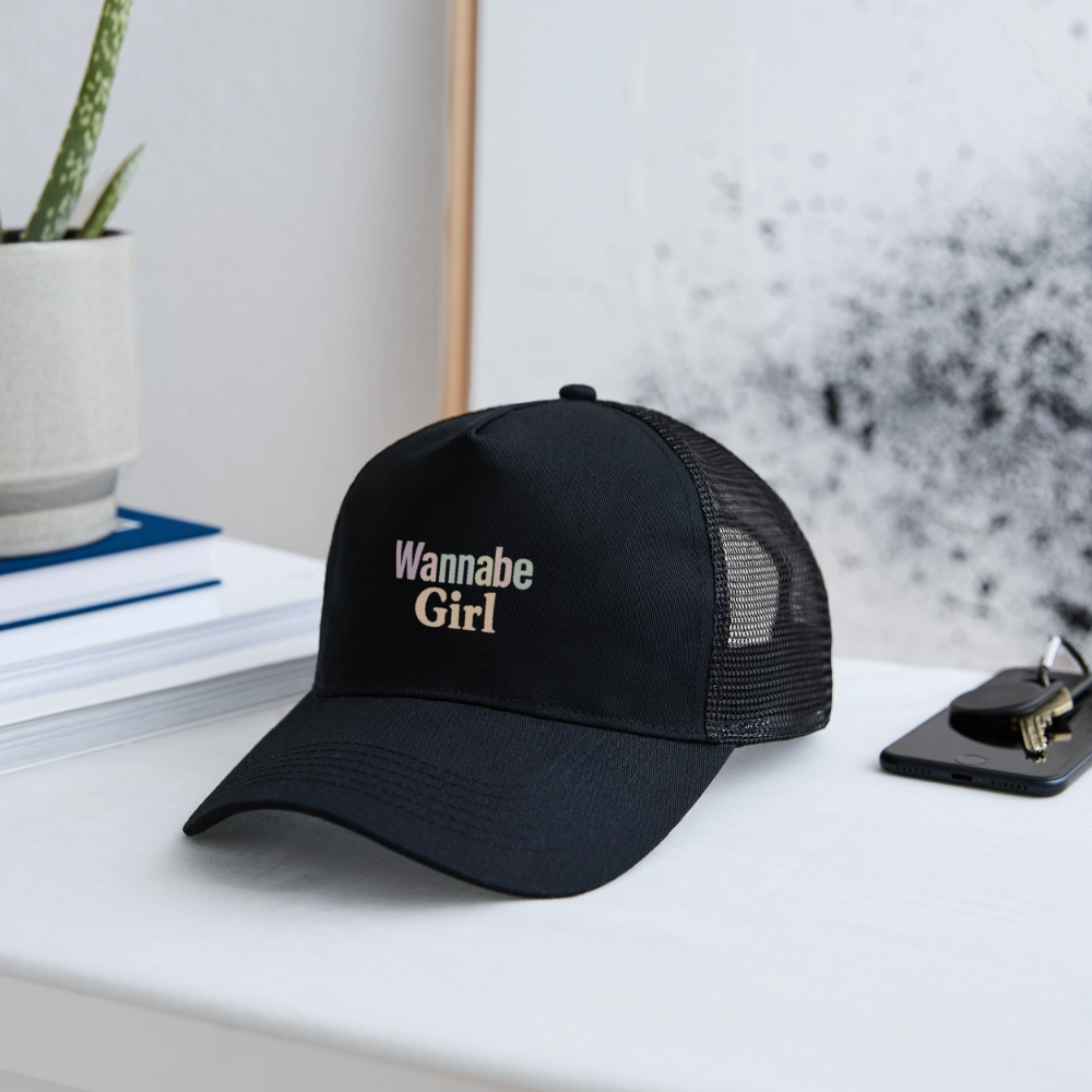 Cap "Wannabe Girl" - Schwarz/Schwarz