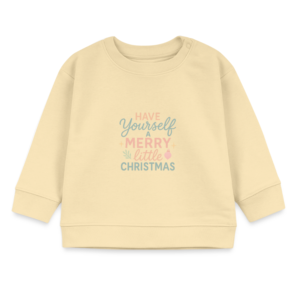 Bio-Sweatshirt "Have Yourself a Merry Little Christmas" - Creme
