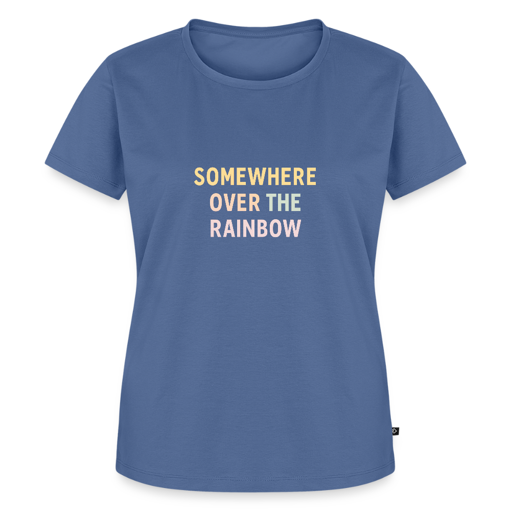 Frauen Premium T-Shirt "over the rainbow" - Taubenblau