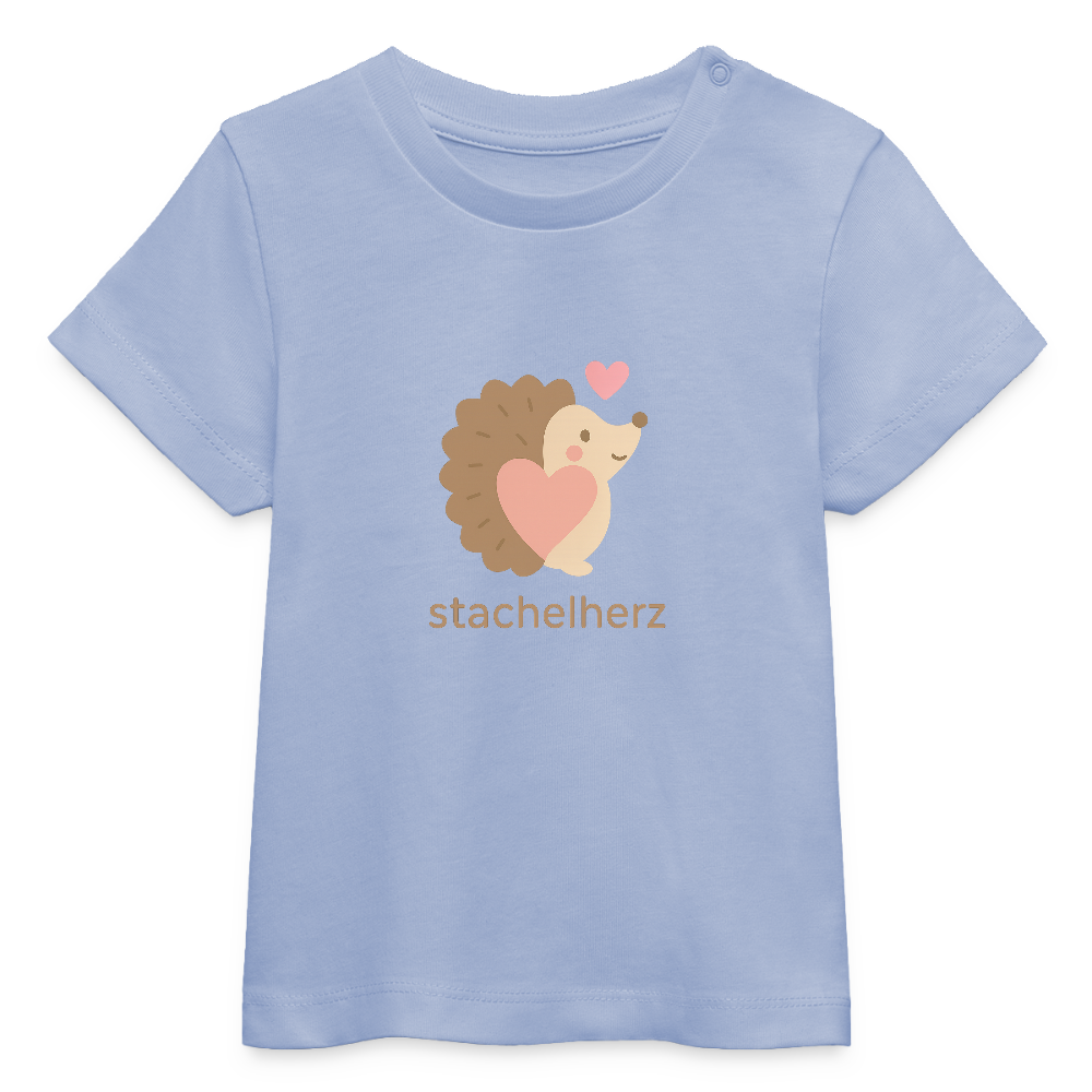 Baby Bio-T-Shirt "Igel" - Sky