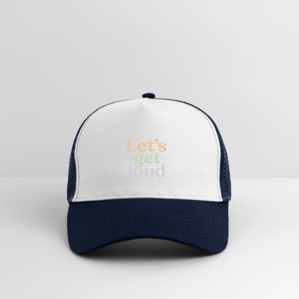 Cap "Let's get loud" - Weiß/Navy